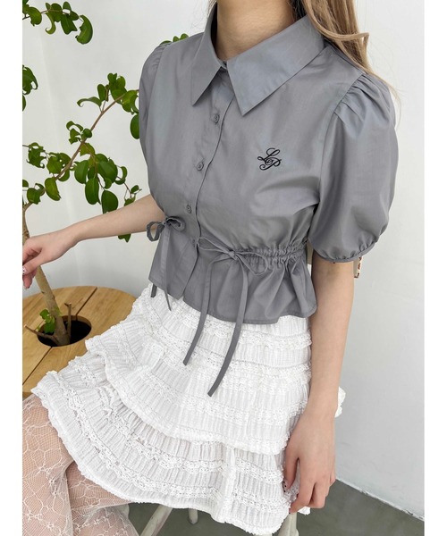 PHILLY（フィリー）の「【PHILLY】ウエストリボンパフスリーブブラウス（シャツ/ブラウス・レディース・ホワイト/ピンク/グレー・FREE）」の8枚目の写真