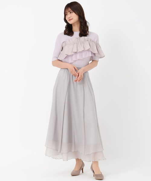 MISCH MASCH(ミッシュマッシュ)の「アシンメトリー2wayフリルニット(ニット/セーター・レディース・ホワイト/ブラック/ラベンダー・フリ-)」の14枚目の写真