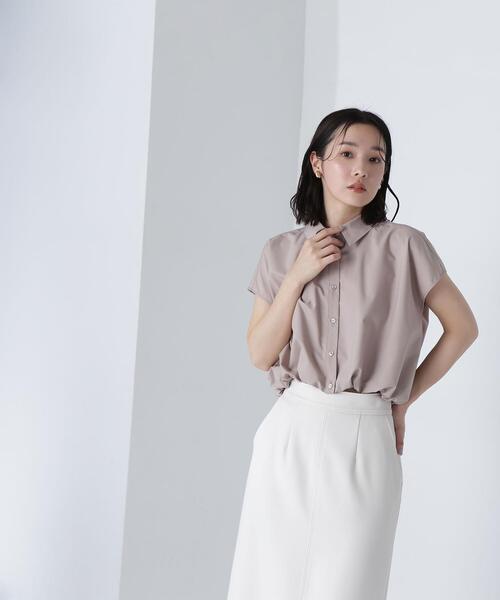 NATURAL BEAUTY BASIC(ナチュラルビューティーベーシック)の「◇クロップドドルマンシャツ(シャツ/ブラウス・レディース・ベージュ/オフホワイト/ブルー・SMALL/MEDIUM)」の19枚目の写真