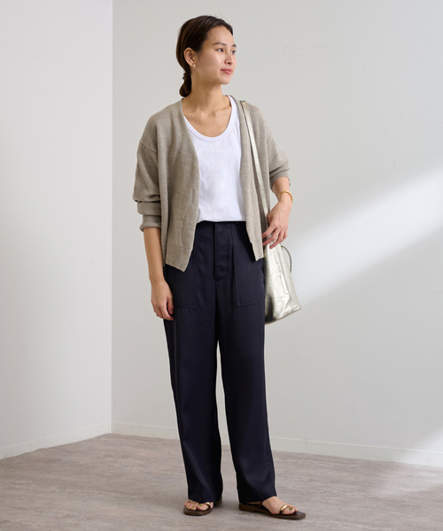 FRAMeWORK(フレームワーク)の「Healthknit/ヘルスニット 別注トンプキンスタンクトップ(タンクトップ・レディース・ホワイト/ブラウン/ベージュ/ライトイエロー・FREE)」の12枚目の写真