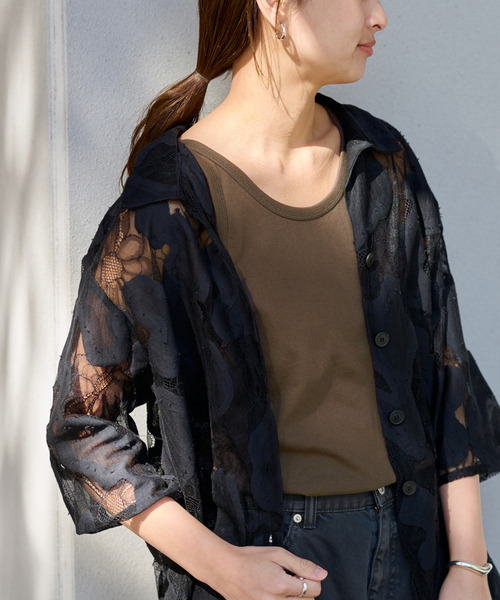 FRAMeWORK(フレームワーク)の「Healthknit/ヘルスニット 別注トンプキンスタンクトップ(タンクトップ・レディース・ホワイト/ブラウン/ベージュ/ライトイエロー・FREE)」の15枚目の写真