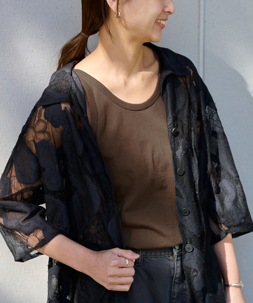 FRAMeWORK(フレームワーク)の「Healthknit/ヘルスニット 別注トンプキンスタンクトップ(タンクトップ・レディース・ホワイト/ブラウン/ベージュ/ライトイエロー・FREE)」の16枚目の写真