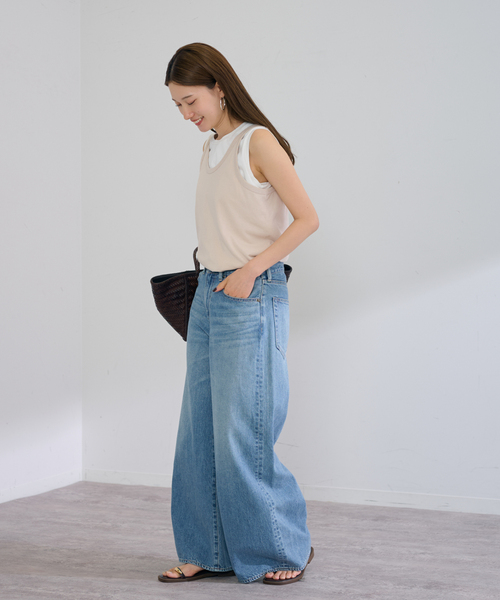 FRAMeWORK(フレームワーク)の「Healthknit/ヘルスニット 別注トンプキンスタンクトップ(タンクトップ・レディース・ホワイト/ブラウン/ベージュ/ライトイエロー・FREE)」の17枚目の写真