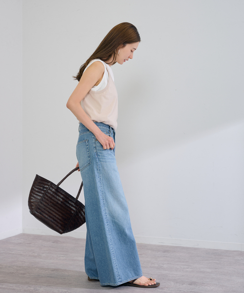 FRAMeWORK(フレームワーク)の「Healthknit/ヘルスニット 別注トンプキンスタンクトップ(タンクトップ・レディース・ホワイト/ブラウン/ベージュ/ライトイエロー・FREE)」の18枚目の写真