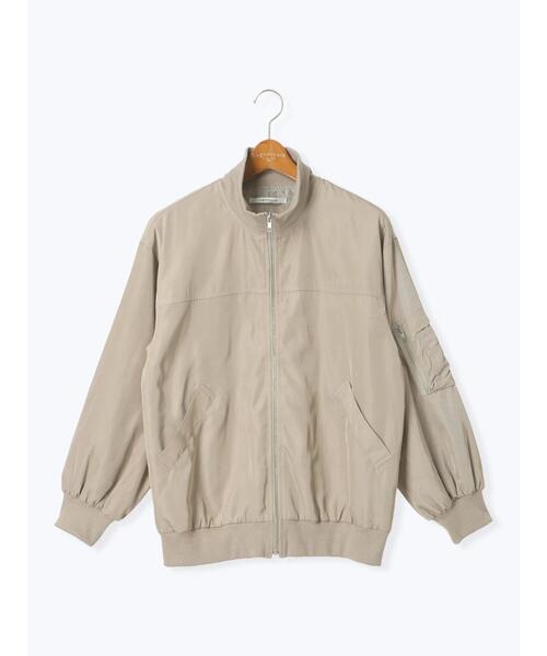 Lugnoncure(ルノンキュール)の「スタンドカラーミリタリーブルゾン(ブルゾン・レディース・オフホワイト/カーキ/ベージュ・F)」の10枚目の写真