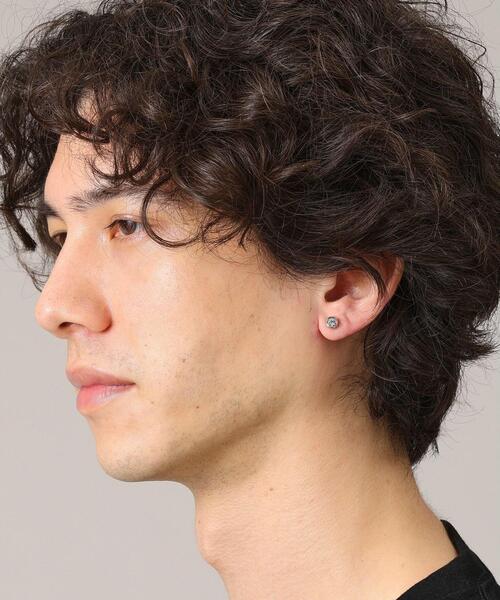 TAKEO KIKUCHI（タケオキクチ）の「アンビエント ウェーブ クリスタルピアス（ピアス（両耳用）・メンズ・シルバー/ゴールド/スミクロ・00）」の13枚目の写真