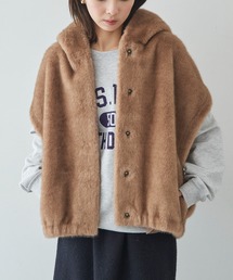 Cassette Chart（カセットチャート）の「【STUDIO AR】OLENA リバーシブル フェイクファームートンベスト（ベスト）」