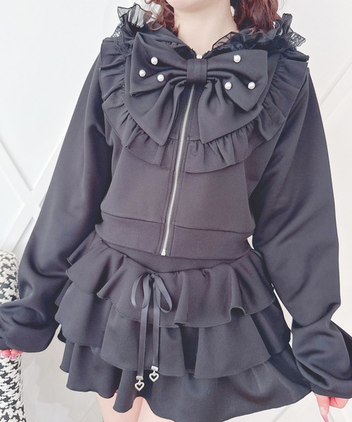 MA*RS（アメーバーマーズ）の「りぼん付きヨークショートパーカー