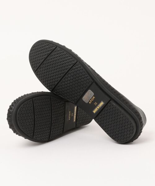 enchanted（エンチャンテッド）の「《APOM》本革アンライニングモカシン（スリッポン・レディース・ホワイト/ベージュ/ブラック/シルバー・38/39/40/41/37/36/35）」の5枚目の写真