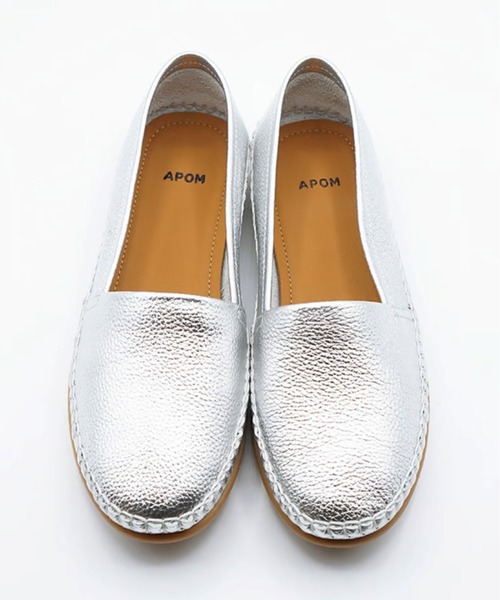 enchanted（エンチャンテッド）の「《APOM》本革アンライニングモカシン（スリッポン・レディース・ホワイト/ベージュ/ブラック/シルバー・38/39/40/41/37/36/35）」の10枚目の写真
