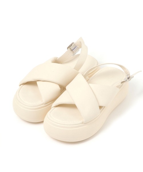 LAKOLE（ラコレ）の「パフィークロスサンダル / 291942（サンダル・レディース・ブラック/オフホワイト・MEDIUM/LARGE）」の10枚目の写真