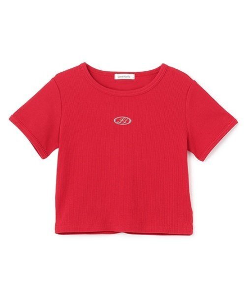 LOVETOXIC(ラブトキシック)の「テレコ半袖Tシャツ(Tシャツ/カットソー・キッズ・ブラック/オフホワイト/サックスブルー/レッド/カラフル・S:140cm/M:150cm/L:160cm)」の7枚目の写真