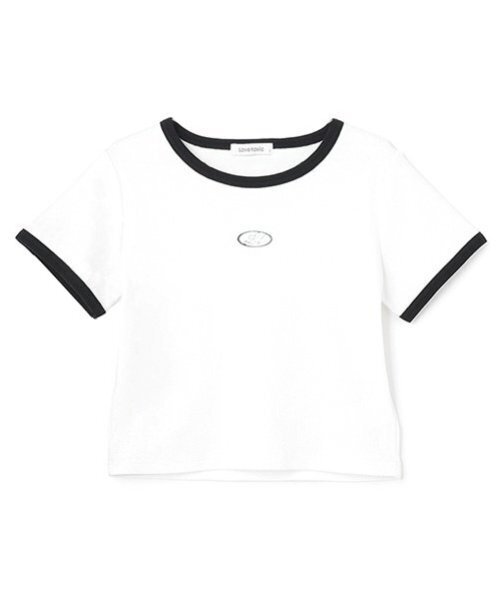 LOVETOXIC(ラブトキシック)の「テレコ半袖Tシャツ(Tシャツ/カットソー・キッズ・ブラック/オフホワイト/サックスブルー/レッド/カラフル・S:140cm/M:150cm/L:160cm)」の8枚目の写真