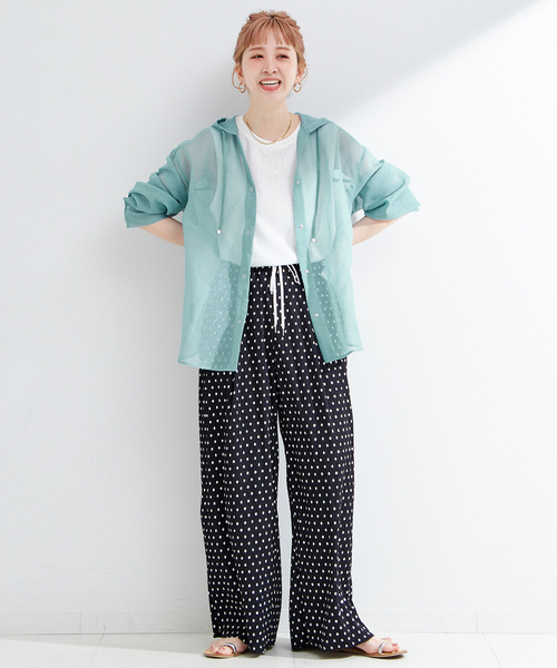 B.C STOCK（ベーセーストック）の「《追加5》手洗い可 / フードシアーブルゾン（その他アウター・レディース・ホワイト/ウッド/ブルー/ブラック・FREE）」の13枚目の写真