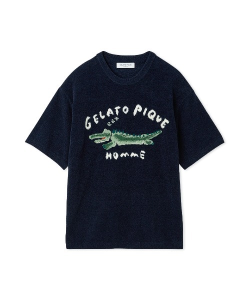 セール】【HOMME】エアリーモコ ワニジャガードプルオーバー