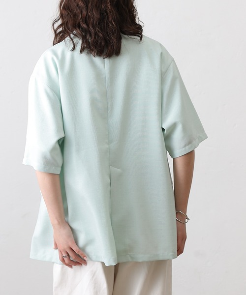 COLONY 2139(コロニートゥーワンスリーナイン)の「テックリネン半袖テーラードジャケット(テーラードジャケット・レディース・ミント/ブラウン/ブラック/グレイッシュベージュ・SMALL/MEDIUM)」の7枚目の写真