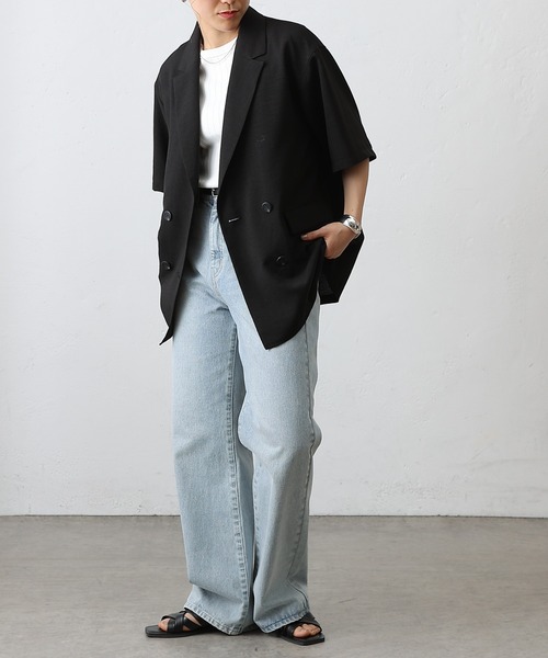 COLONY 2139(コロニートゥーワンスリーナイン)の「テックリネン半袖テーラードジャケット(テーラードジャケット・レディース・ミント/ブラウン/ブラック/グレイッシュベージュ・SMALL/MEDIUM)」の14枚目の写真