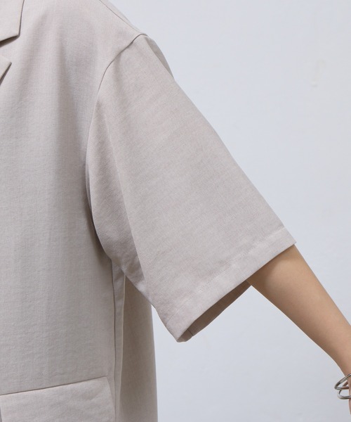 COLONY 2139(コロニートゥーワンスリーナイン)の「テックリネン半袖テーラードジャケット(テーラードジャケット・レディース・ミント/ブラウン/ブラック/グレイッシュベージュ・SMALL/MEDIUM)」の22枚目の写真