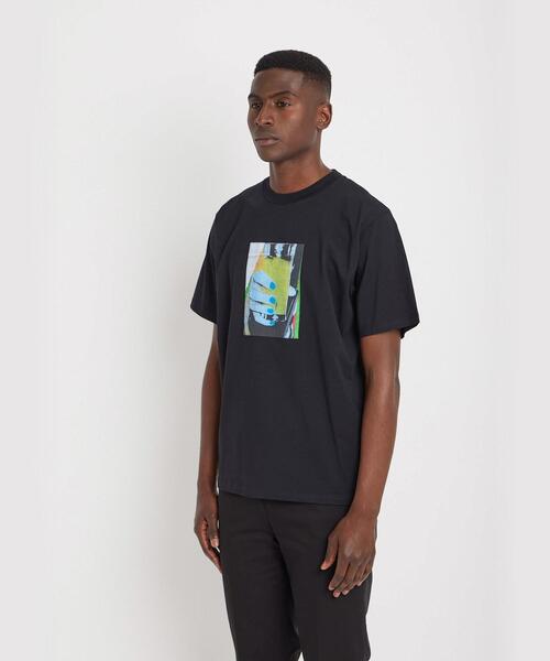 セール】メンズ オーガニックコットン フォトプリント 半袖 Tシャツ（T