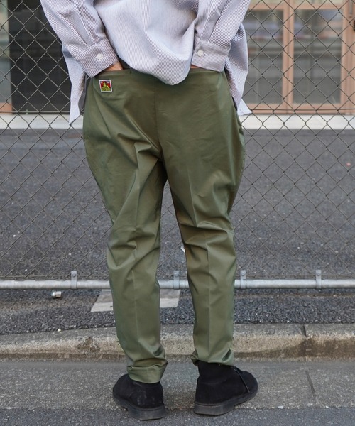 BEN DAVIS/PROJECT LINE（ベンデイビスプロジェクトライン）の「《BEN DAVIS PROJECT LINE》3タックテーパードパンツ（スラックス・メンズ・ブラック/カーキ・30inch/32inch/34inch）」の5枚目の写真