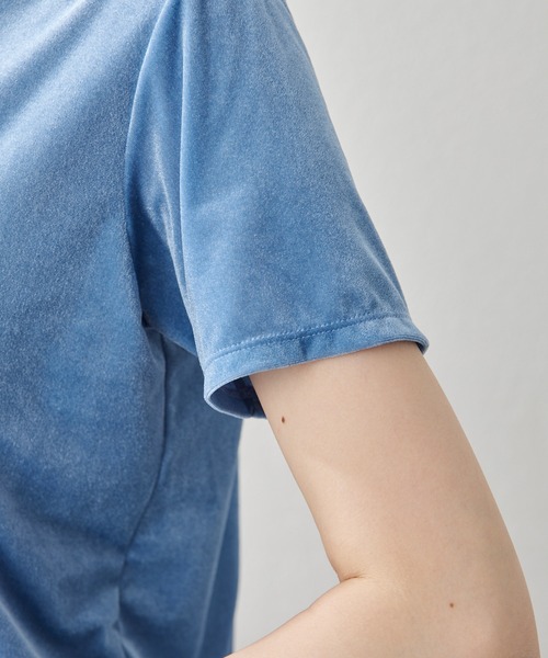 セール】【THE PAUSE】ベロアコンパクトTシャツ（Tシャツ