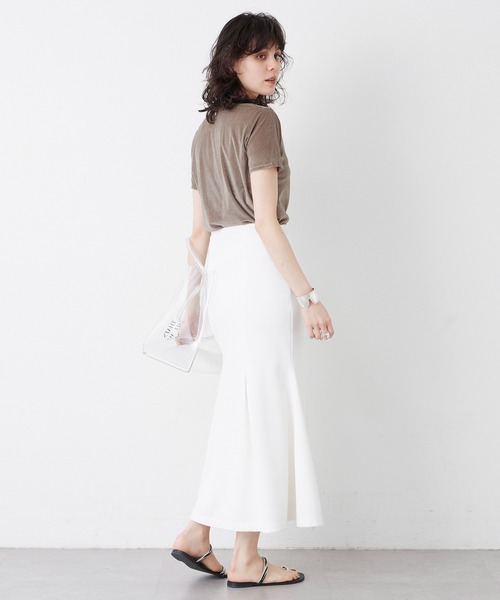 THE PAUSE（ザ ポーズ）の「【THE PAUSE】ベロアコンパクトTシャツ（Tシャツ/カットソー・レディース・ブルー/グレー/オフホワイト・FREE）」の18枚目の写真