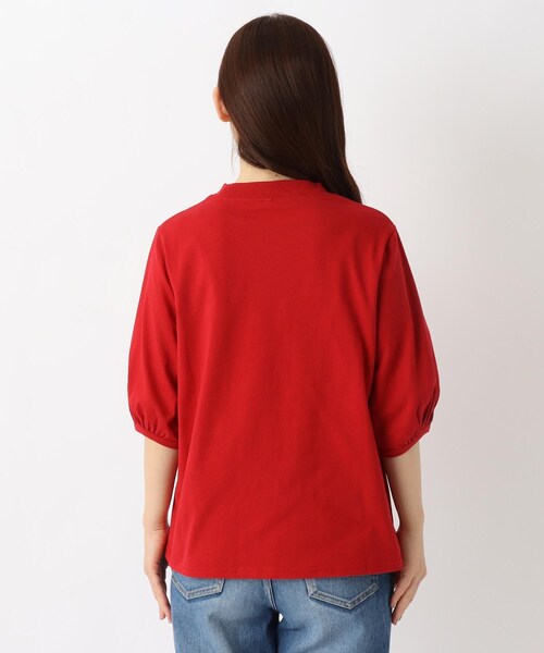 one'sterrace(ワンズテラス)の「パフスリーブ 綿カットソープルオーバー(Tシャツ/カットソー・レディース・ライトグリーン系/ブラック系8/ネイビー系5/アイボリー系8/ベージュ系その他7/レッド系9・02)」の9枚目の写真