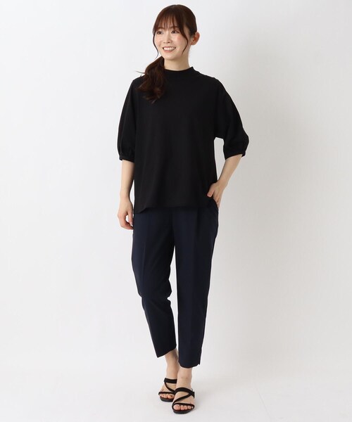 one'sterrace(ワンズテラス)の「パフスリーブ 綿カットソープルオーバー(Tシャツ/カットソー・レディース・ライトグリーン系/ブラック系8/ネイビー系5/アイボリー系8/ベージュ系その他7/レッド系9・02)」の17枚目の写真