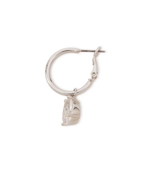 ADAM ET ROPE'（アダムエロペ）の「LES BIJOUX ガラスビーズフープピアス（ピアス（両耳用）・レディース・シルバー/ゴールド・FREE）」の7枚目の写真