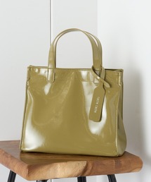 cache cache（カシュ カシュ）の「【cache cache】エナメル風ショッパー小サイズ（エコバッグ/サブバッグ）」