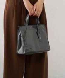 cache cache（カシュ カシュ）の「【cache cache】エナメル風ショッパー小サイズ（エコバッグ/サブバッグ）」