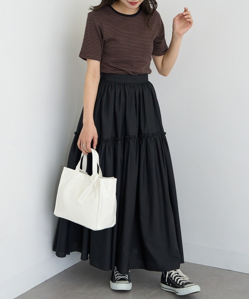 cache cache(カシュ カシュ)の「【cache cache】エナメル風ショッパー小サイズ(エコバッグ/サブバッグ・レディース・ブルー/アイボリー/ブラック/ワイン/ライトブルー/ベージュ/ラベンダー/イエロー/ダークグレー/ライトグリーン/ダークネイビー/ホワイト/ライトグレー/レオパード・FREE)」の20枚目の写真