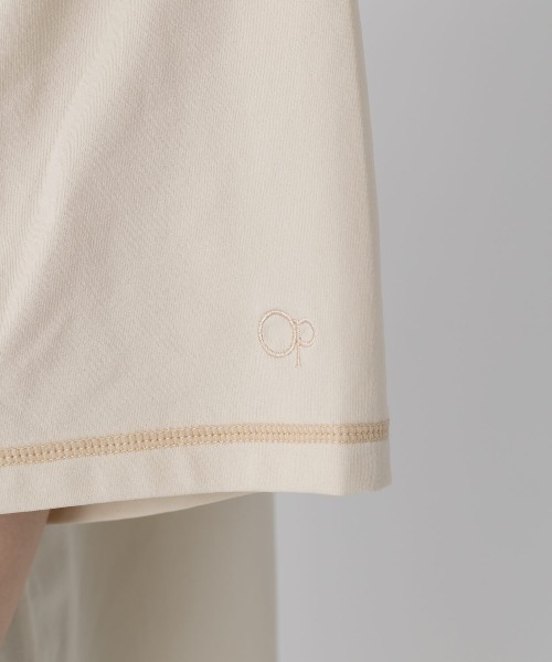 Ocean Pacific（オーシャンパシフィック）の「【OP:オーピー】レディース半袖ラッシュTシャツ/水陸両用半袖ラッシュガード(水着)（ラッシュガード・レディース・ホワイト/ブラウン・MEDIUM/LARGE）」の15枚目の写真