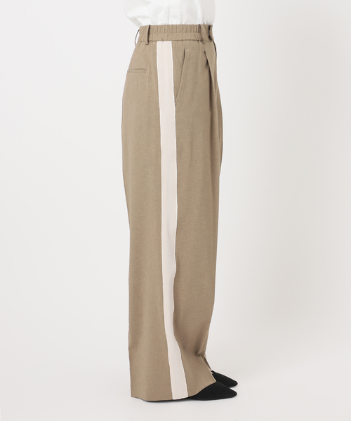 journal standard L'essage（ジャーナルスタンダードレサージュ）の「ライトラインパンツ（スラックス・レディース・チャコールグレー/ベージュ・36/38）」の3枚目の写真