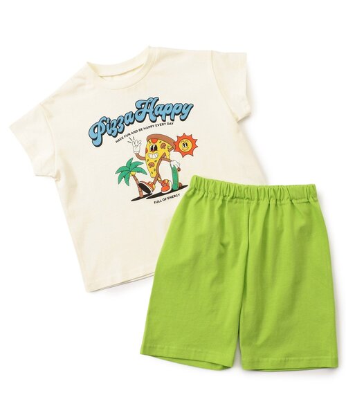 BREEZE（ブリーズ）の「【ジュニア対応】ワンマイル 半袖パジャマ（ルームウェア/パジャマ・キッズ・グリーン/イエロー/ピンク/レッド/ネイビー・110/120/80/130/140/150/90/100）」の2枚目の写真