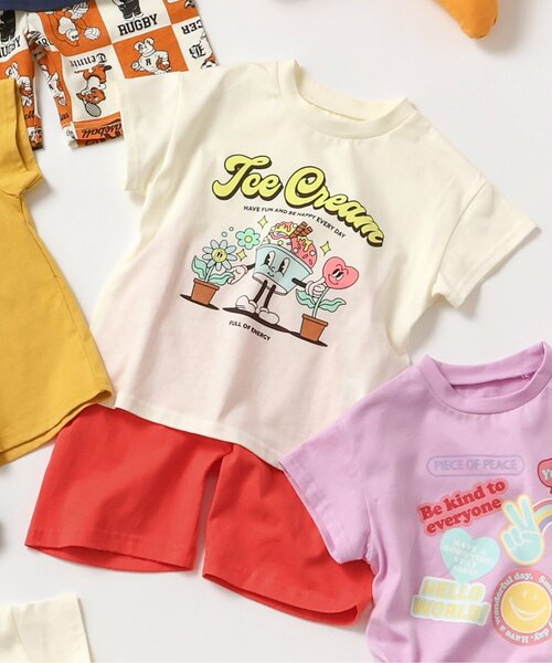 BREEZE（ブリーズ）の「【ジュニア対応】ワンマイル 半袖パジャマ（ルームウェア/パジャマ・キッズ・グリーン/イエロー/ピンク/レッド/ネイビー・110/120/80/130/140/150/90/100）」の8枚目の写真