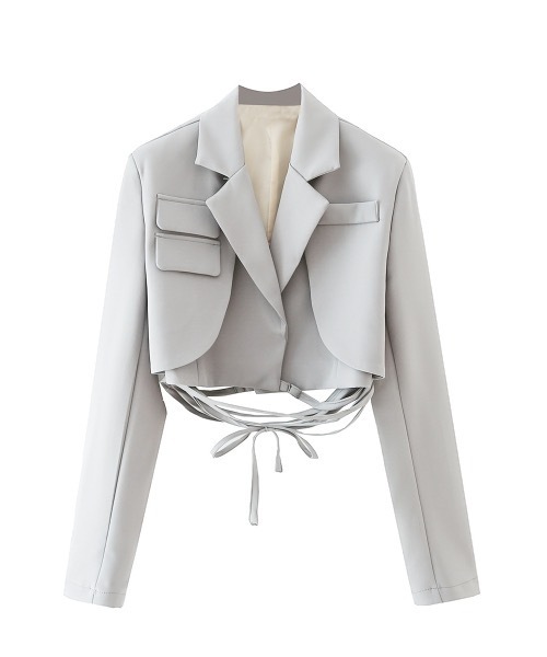 【即日発送】Coyseio リボンジャケット RIBBON JACKET グレー copy-1723715589-EC959E1.png