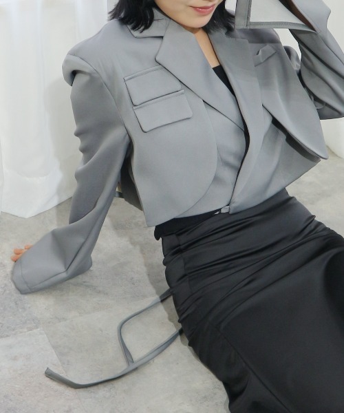 即日発送】Coyseio リボンジャケット RIBBON JACKET グレー coyseio