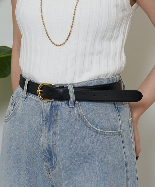 Jena espace merveilleux（ジェナ　エスパスメルヴェイユ）の「ワイドレザーベルト（ベルト・レディース・ブラック/ブラウン・FREE）」の3枚目の写真