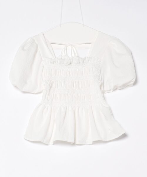 Nu(ニュー)の「【Nu】ボートネックシャーリングブラウス(シャツ/ブラウス・レディース・グリーン/オフホワイト/チェック・M)」の22枚目の写真