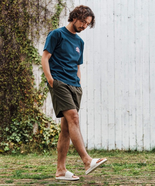 1minute 1second（ワンミニットワンセカンド）の「mp13519-Cursive embroidery nylon swim shorts ナイロンショーツ（その他パンツ・メンズ・チャコール/オリーブ/ブラック・S/M/L/XL）」の14枚目の写真