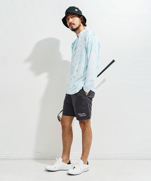 1minute 1second（ワンミニットワンセカンド）の「mp13519-Cursive embroidery nylon swim shorts ナイロンショーツ（その他パンツ・メンズ・チャコール/オリーブ/ブラック・S/M/L/XL）」の20枚目の写真