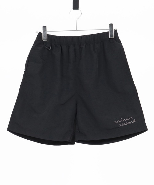 1minute 1second（ワンミニットワンセカンド）の「mp13519-Cursive embroidery nylon swim shorts ナイロンショーツ（その他パンツ・メンズ・チャコール/オリーブ/ブラック・S/M/L/XL）」の22枚目の写真
