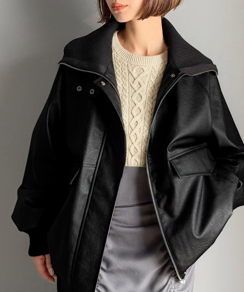 bajraバジュラ 変形羊レザージャケットモード 美シルエットサイズ1ブラック 唯一無二】 bajra バジュラ 変形 レザージャケット モード 美シルエット