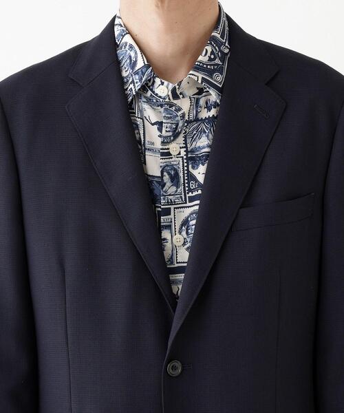TAKEO KIKUCHI（タケオキクチ）の「【THE FLAGSHIP】メッシュ ジャケット（テーラードジャケット・メンズ・チャコールグレー/ネイビー・02/03/04）」の7枚目の写真
