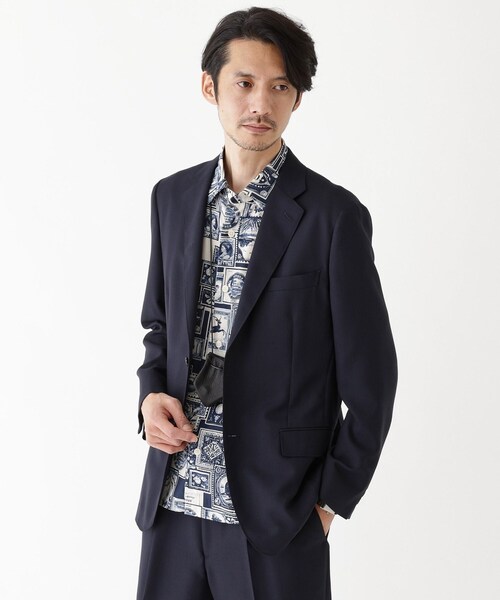 TAKEO KIKUCHI（タケオキクチ）の「【THE FLAGSHIP】メッシュ ジャケット（テーラードジャケット・メンズ・チャコールグレー/ネイビー・02/03/04）」の16枚目の写真