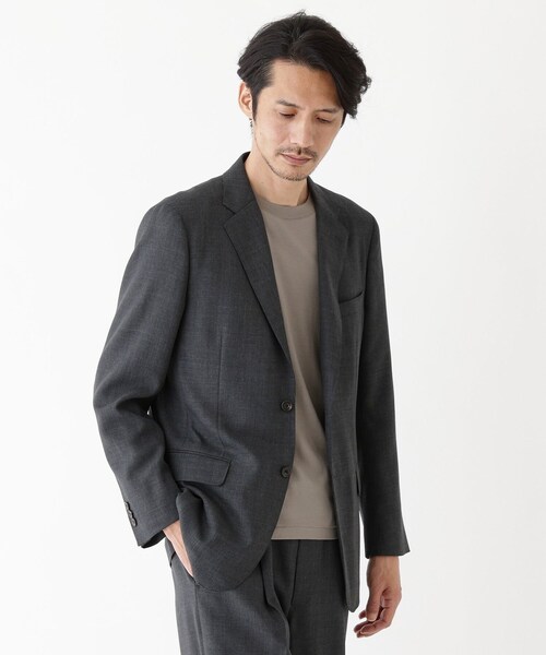TAKEO KIKUCHI（タケオキクチ）の「【THE FLAGSHIP】メッシュ ジャケット（テーラードジャケット・メンズ・チャコールグレー/ネイビー・02/03/04）」の19枚目の写真