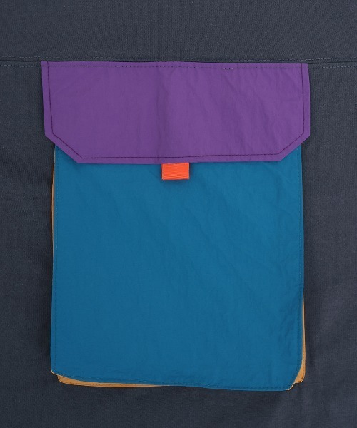 チチカカ（チチカカ）の「ナイロンビッグポケットＴシャツ（Tシャツ/カットソー・メンズ・グレー/チャコールグレー/グリーン・FREE）」の16枚目の写真