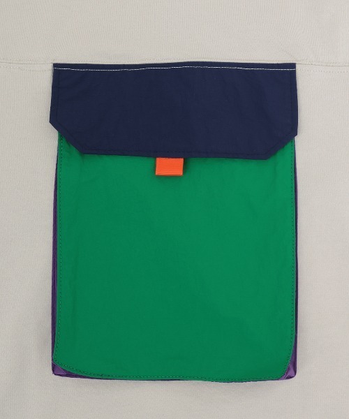 チチカカ（チチカカ）の「ナイロンビッグポケットＴシャツ（Tシャツ/カットソー・メンズ・グレー/チャコールグレー/グリーン・FREE）」の17枚目の写真