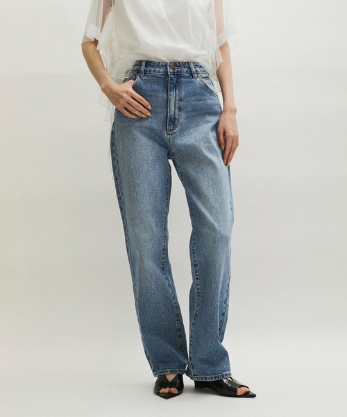 ROLLA'S（ローラス）の「【ROLLA'S(ローラス)】ORIGINAL STRAIGHT（デニムパンツ・レディース・ブルー・25/26/27）」の6枚目の写真